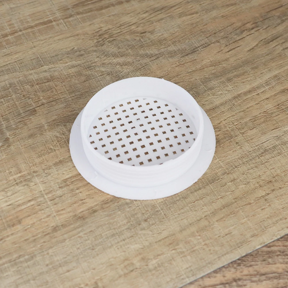 

50 Pcs Breathable Hole Shoe Cabinet Door Vent Cover under Air Single Sided Plastic Soffit Vents
