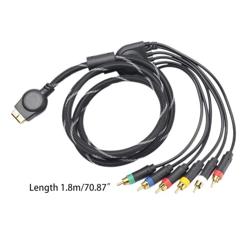 Component Cable High Resolution HDTV RCA Video Cable for PS3 for PS2 96BA image 6