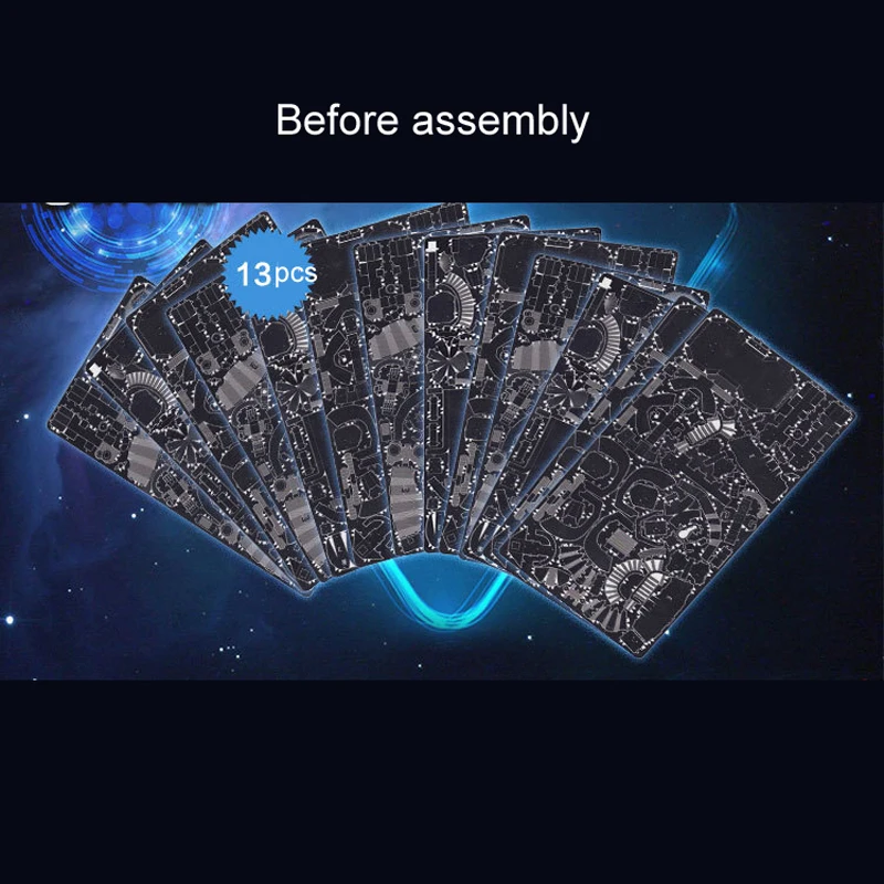 3D Metal Puzzle BATTLE CRUISER model KITS Assemble Jigsaw Puzzle Gift Toys For Children