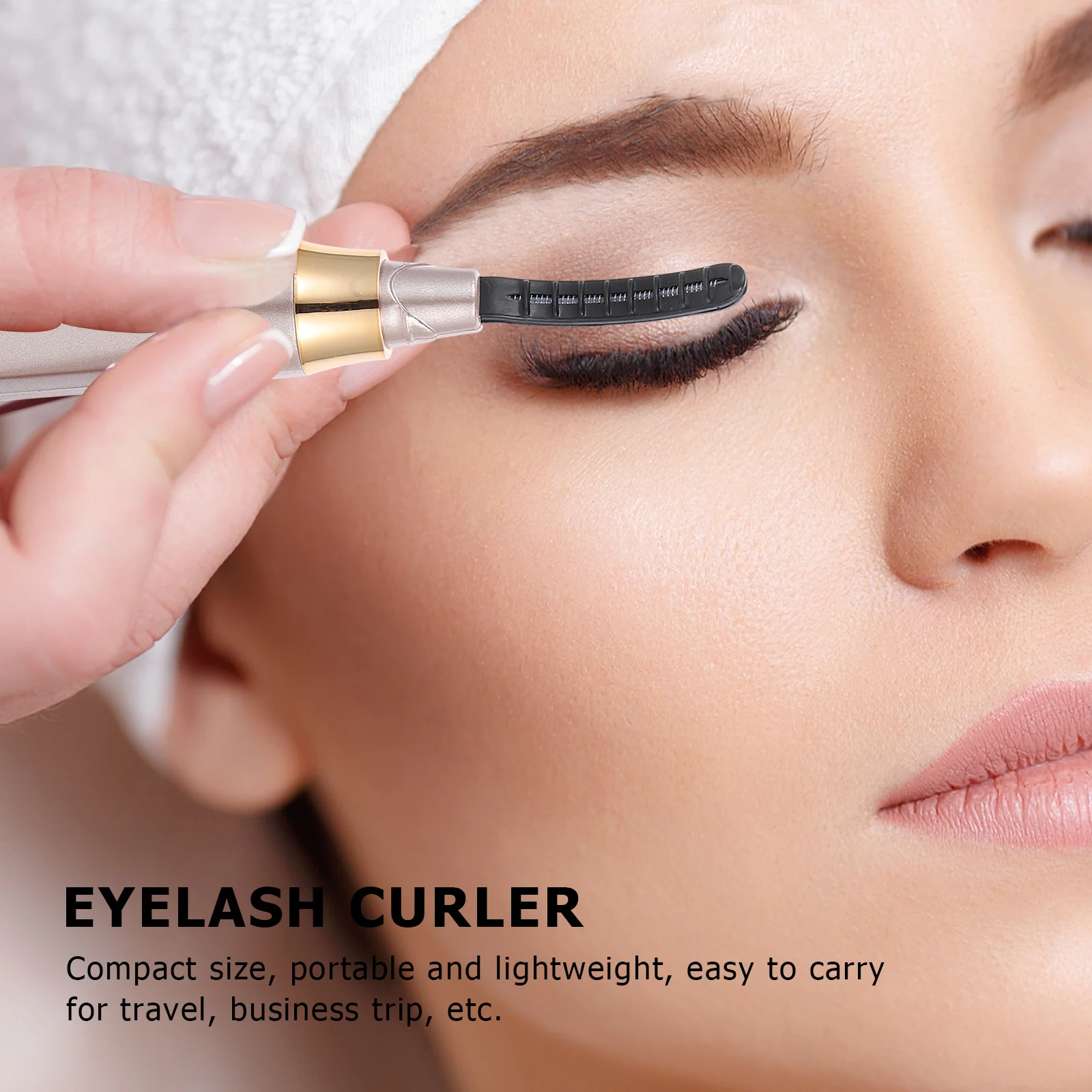 

Professional Electric Eyelash Curler Compact Portable Quick Heating Lash Curling Tool For Women Long-Lasting Natural Curl