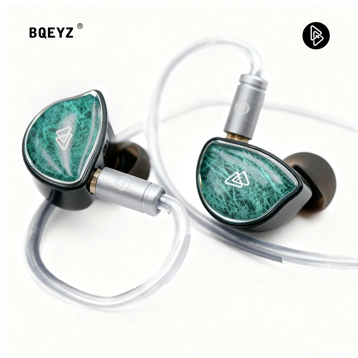 BQEYZ NI HiFi 인이어 이어폰 다이나믹 드라이버(바이오 세라믹 다이어프램 포함) 교체 가능한 플러그가 있는 게임용 이어버드 3.5mm/4.4mm