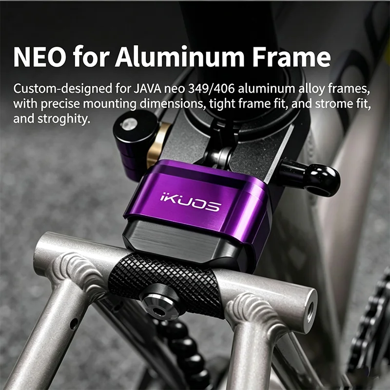 IKUOS Bike Rear Shock Absorber, Titanium Alloy Shaft for Brompton P/T/C Line & JAVA‑NEO Folding Bicycle Riding Parts - view 3