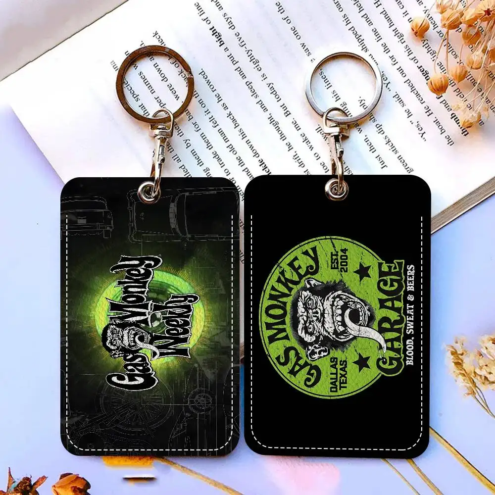 Tarjetero con Logotipo de Gas Monkey Garage, Apto para Tarjetas Bancarias, de Trabajo, de Crédito, de Identificación, Porta Tarjetas, Porta Llaves