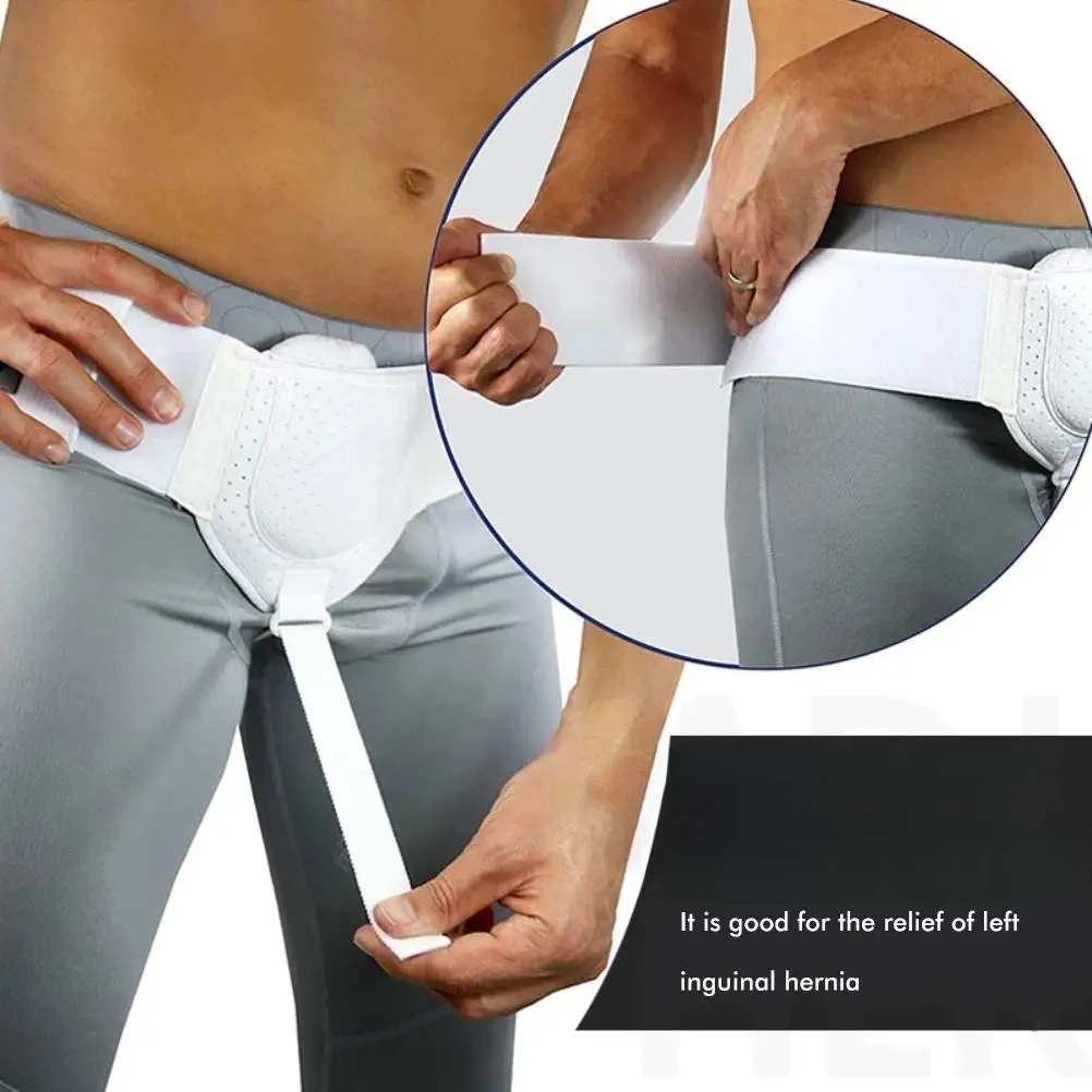 

Поддержка грижа для мужчин и женщин, односторонняя спортивная грыжа, регулируемый поясной ремень со съемными компрессионными подушечками