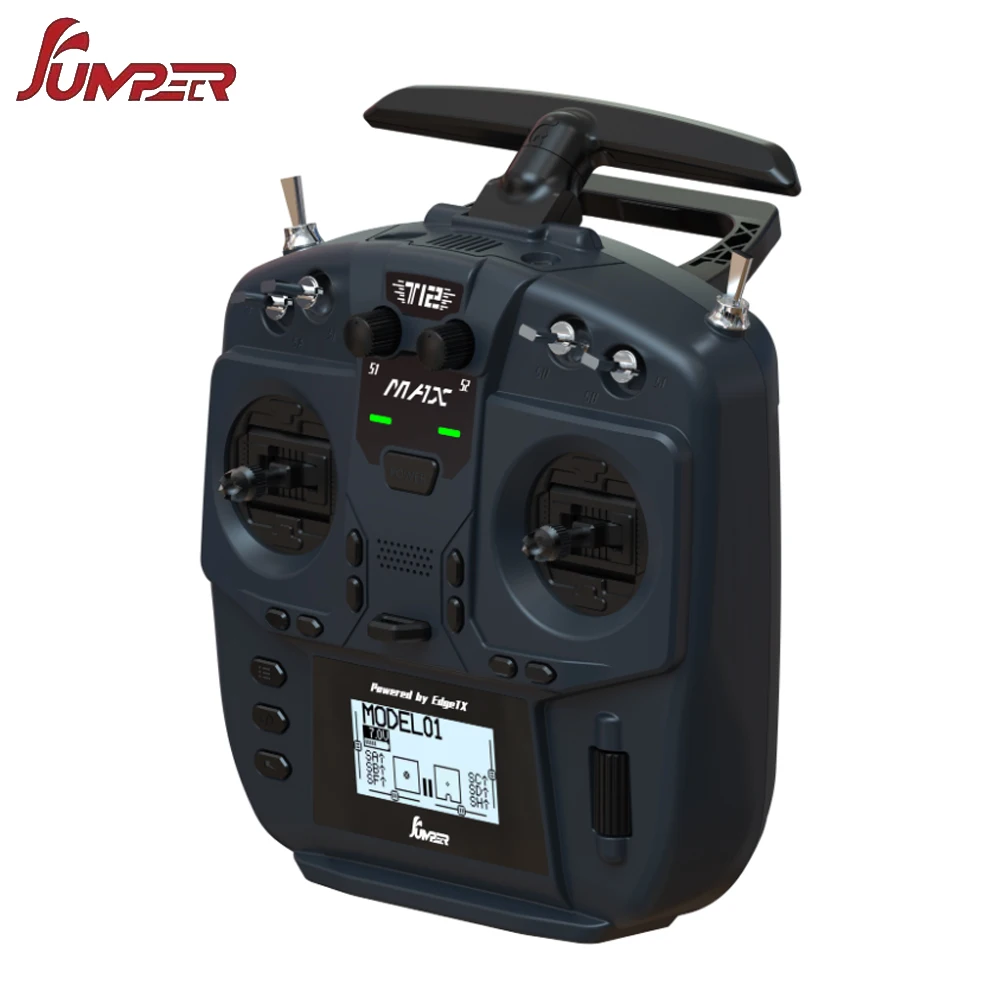 جهاز إرسال Jumper T12 Max T12Max 2.4Ghz/915Mhz 500mW ExpressLRS EdgeTx