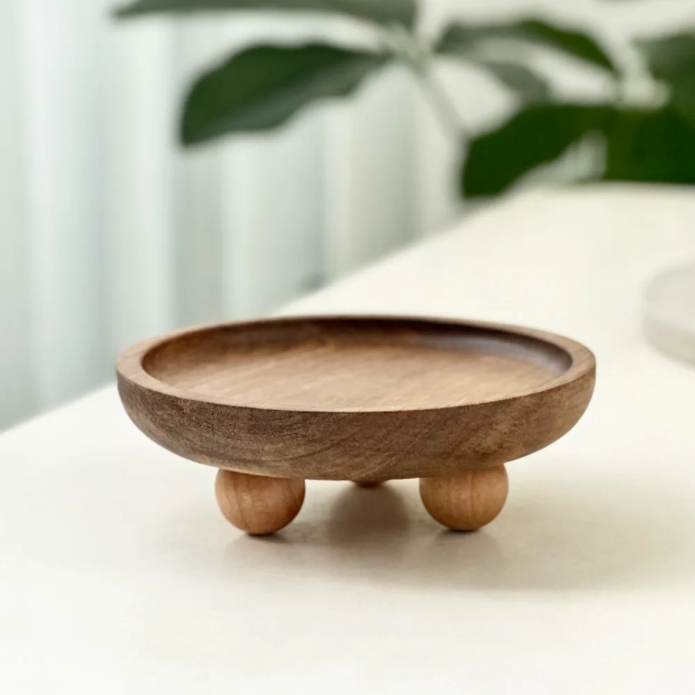 Elegant Wooden Oval Tray,Dessert/Candle/Key Storage - Perfect Gift for Any Occasion