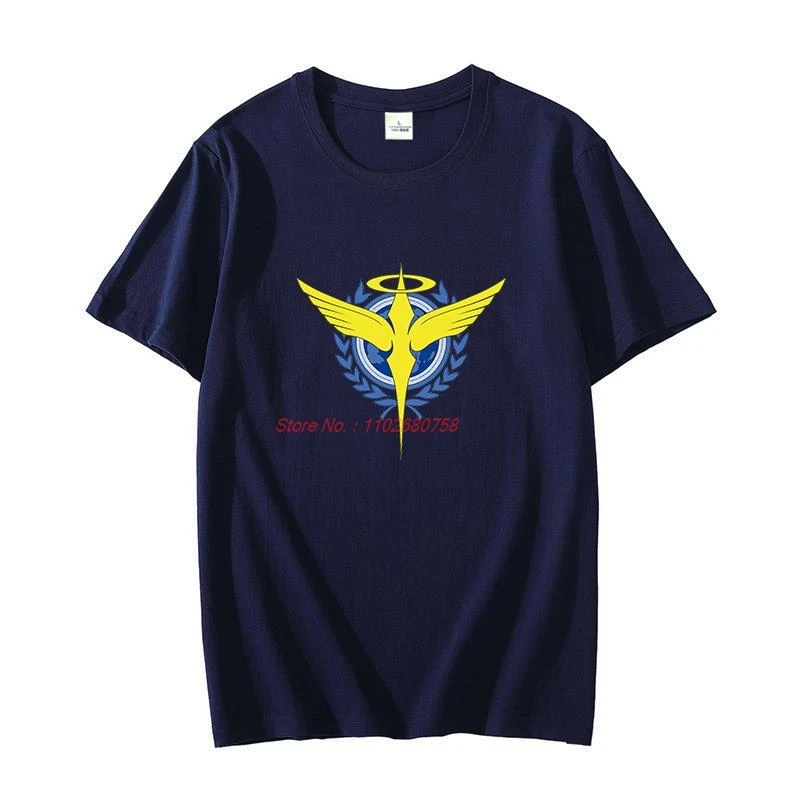 Summer Men's T-shirt Gundam Seed Mobile Suit Mecha Anime Cotton Oversized t-shirt short sleeve t-shirts Harajuku Men's clothing