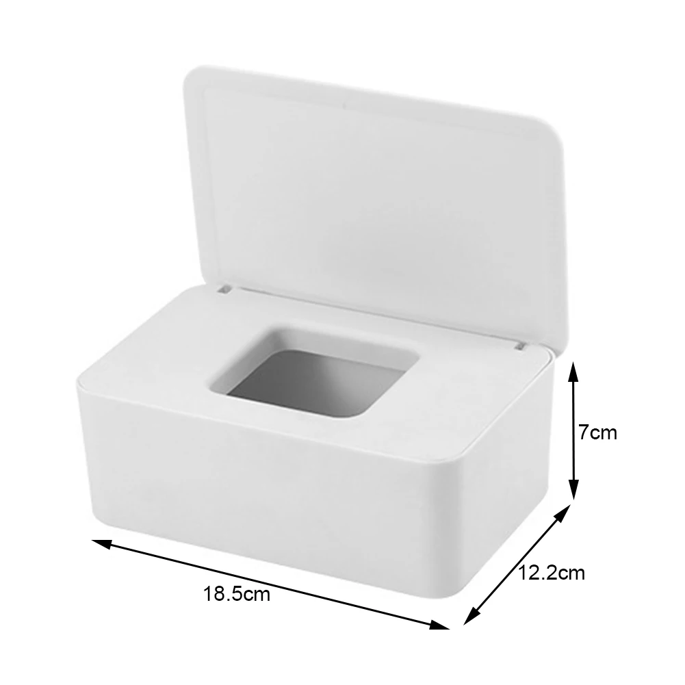 Desktop Dustproof Tissue Box Multi-Purpose Wet Tissue Organiser For Cosmetic Table