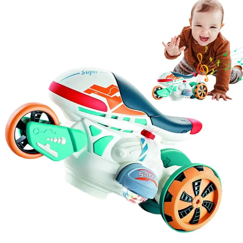 

Stunt Motorcycle Toy Electric 360 Spinner Wheels Motorbike Toy High-Speed Car Toys Creative Funny Rotating Drift Motorbike For