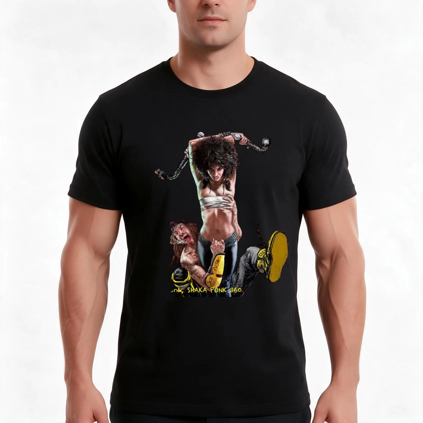 Shaka ponk T-Shirt Summer Casual Cotton Tee Oversized Streetwear Tops Vintage Graphic Print Loose Fit Short Sleeve