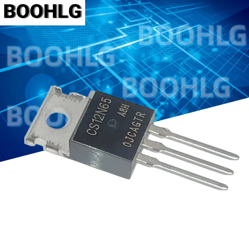 5pcs CS12N65 new spot CS12N65A8H direct plug TO-220 12A/650V MOS field effect tube
