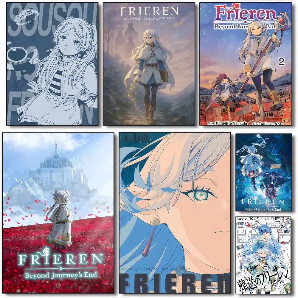 Póster de Anime F-Frieren Beyond Journeys End-MT, lienzo HD, papel de impresión estético avanzado, arte de pared para decoración del hogar y sala de estar