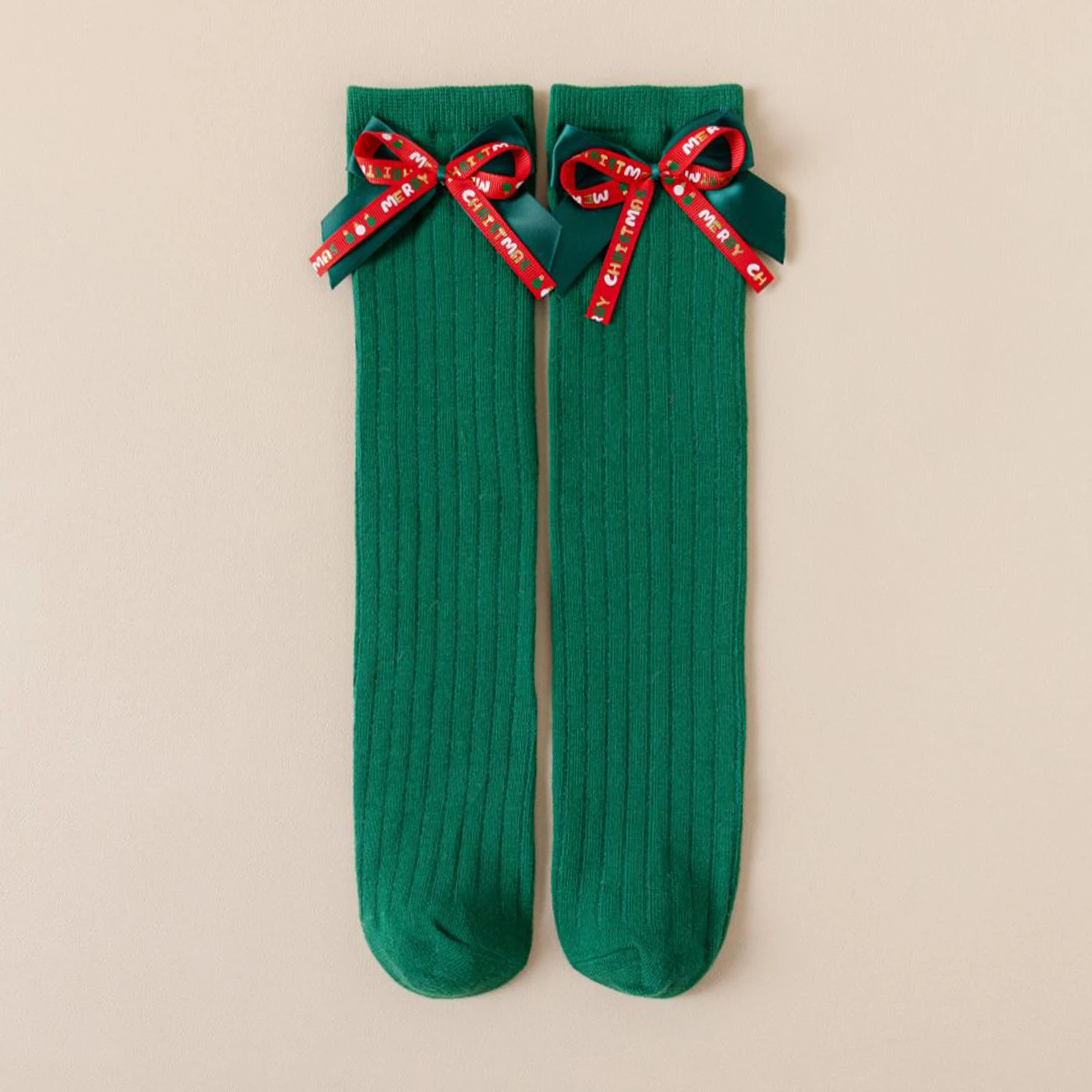 عيد الميلاد الاطفال جوارب طويلة إلى الركب عطلة الكرتون سانتا كلوز نمط جوارب أنيقة مريحة الجوارب للفتيات