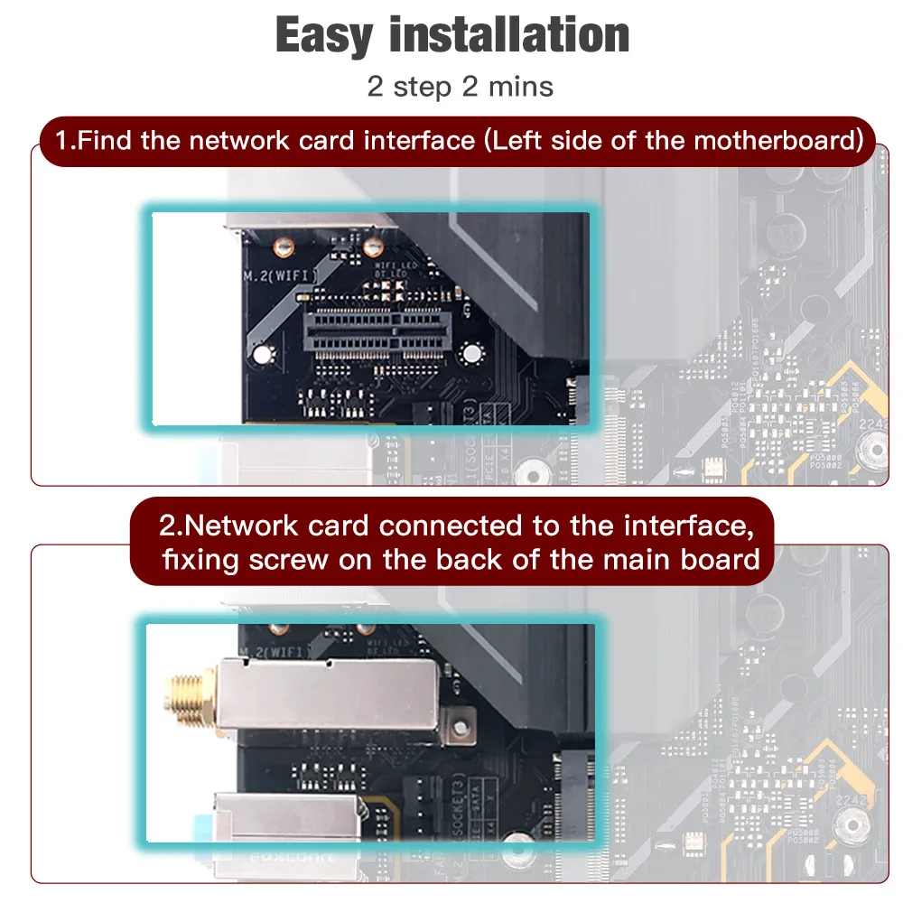 WiFi 6E Intel AX210 Network Card 5374Mbps WiFi-6 AX200 BT5.3 WiFi Go Wireless Adapter For Asus H610M-A B660M B550 Z370 X470 PC