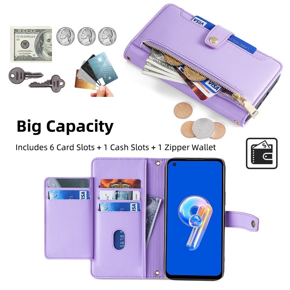 Flip Wallet Case for Moto G Power Play Stylus Pure 2023 2022 2021 One Zoom Pro Hyper Action Fusion Plus Marco P40 P30 Note