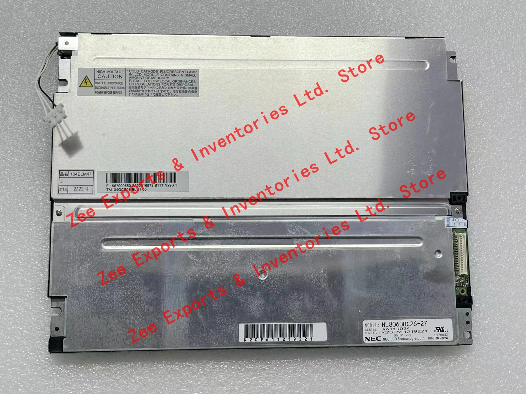 

NL8060BC26-27 Original 10.4 Inch LCD Display Screen Panel for Industrial Equipment for NEC NL8060BC26 27