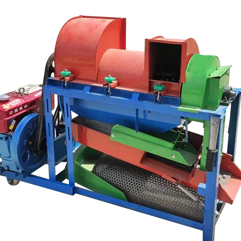 2025 محرك ديزل أو بنزين متعدد الوظائف آلات قصف الذرة الأرز وآلة دراس مقشر الذرة الكبيرة