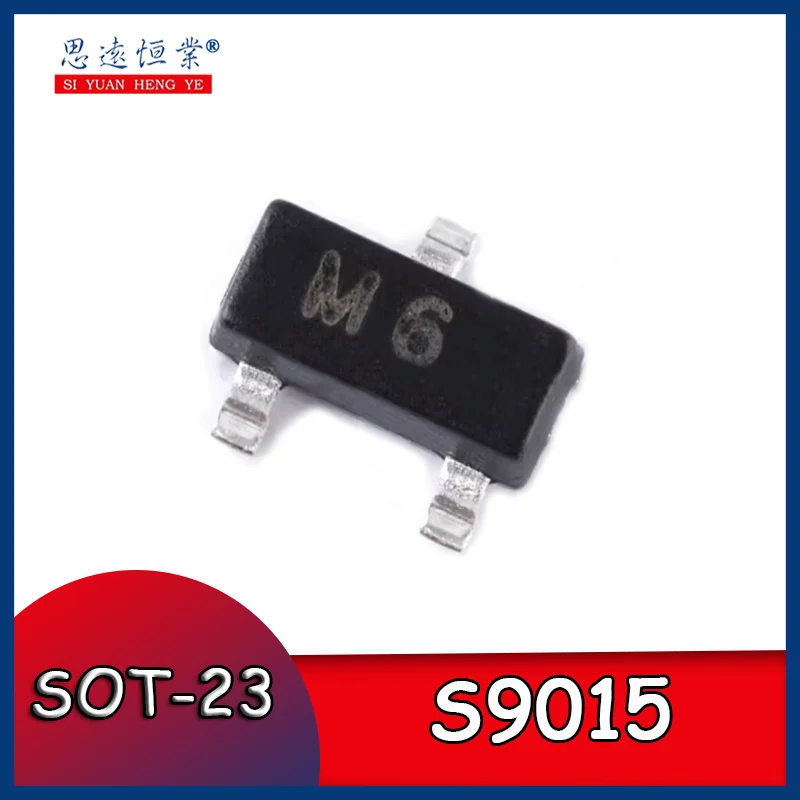 50pcs Original genuine S9015 M6 SOT-23 PNP transistor -45V/100mA surface mount transistor