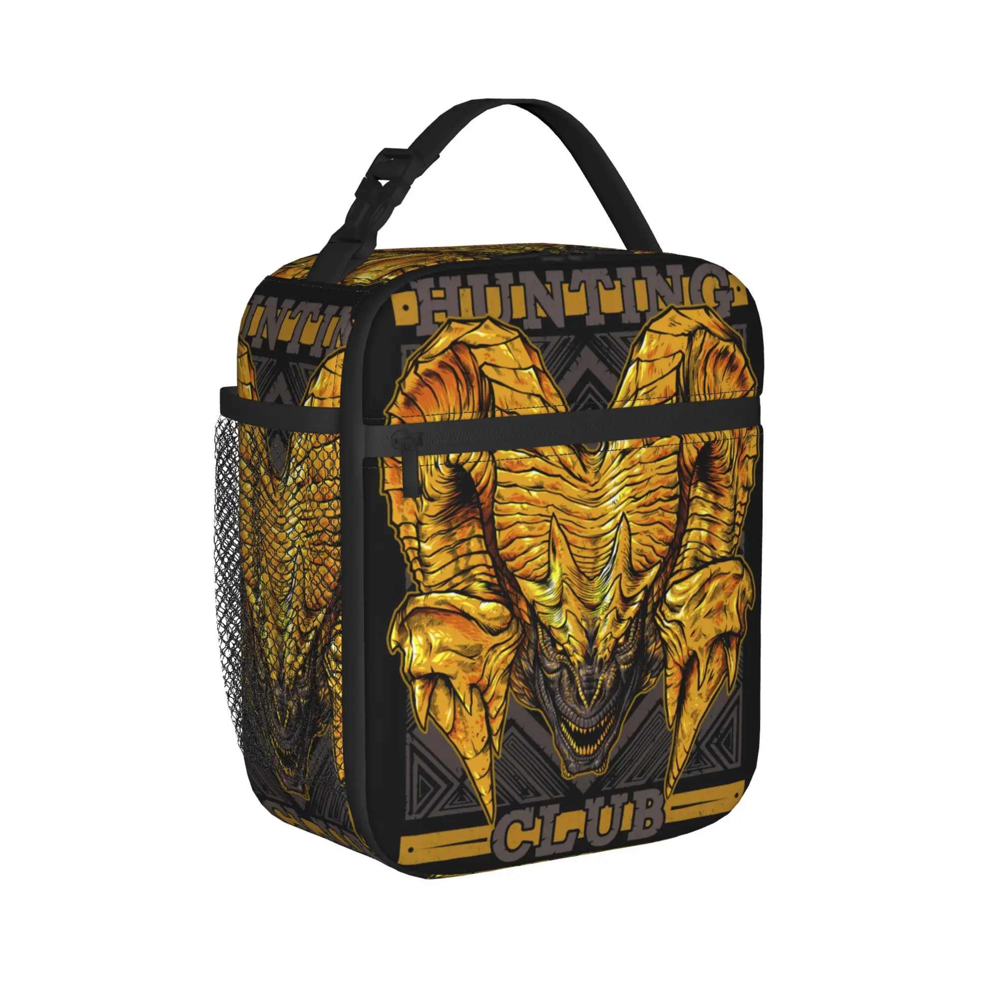 Monster Hunter World Hunting Club Kulve Taroth Insulated Lunch Bags Large  Reusable Cooler Bag Tote Lunch Box Travel Food Bag