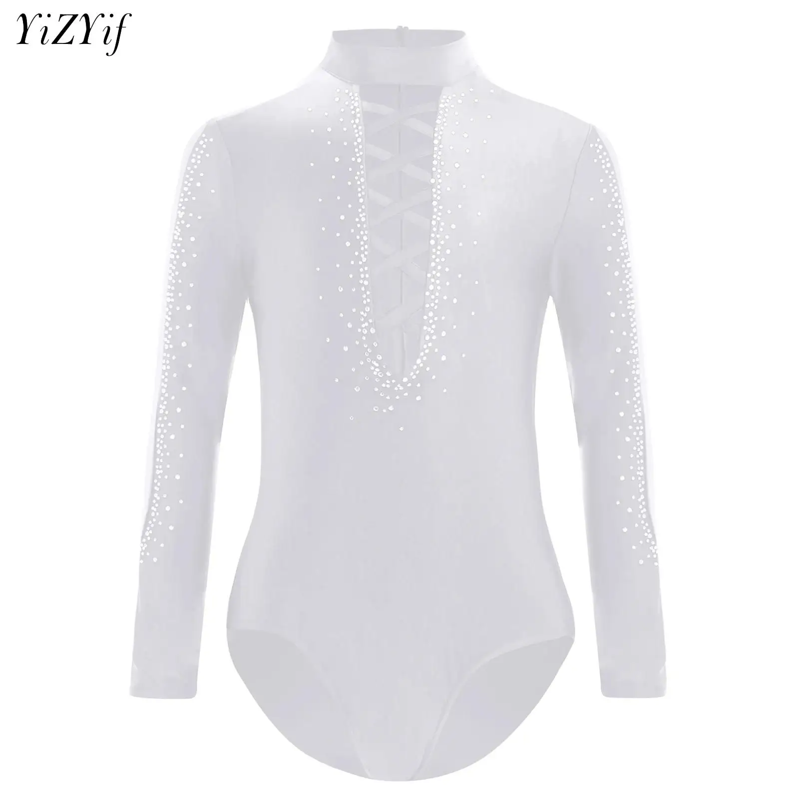 

Kids Boys Shirt Bodysuit Tops Latin Dance Leotard Rhinestones Ballet Skating Ballroom Samba Dancing Dresses Uniform Costume