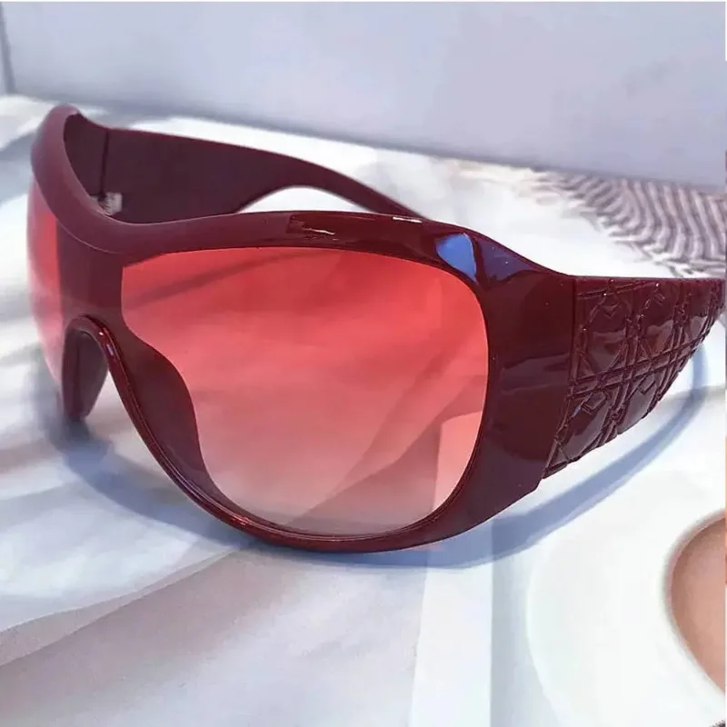 One Piece Oversized Y2K Sunglasses for Women Men Vintage Square Shield Gradient Hip Hop Sun glasses Female Sexy Driving Shades image 6