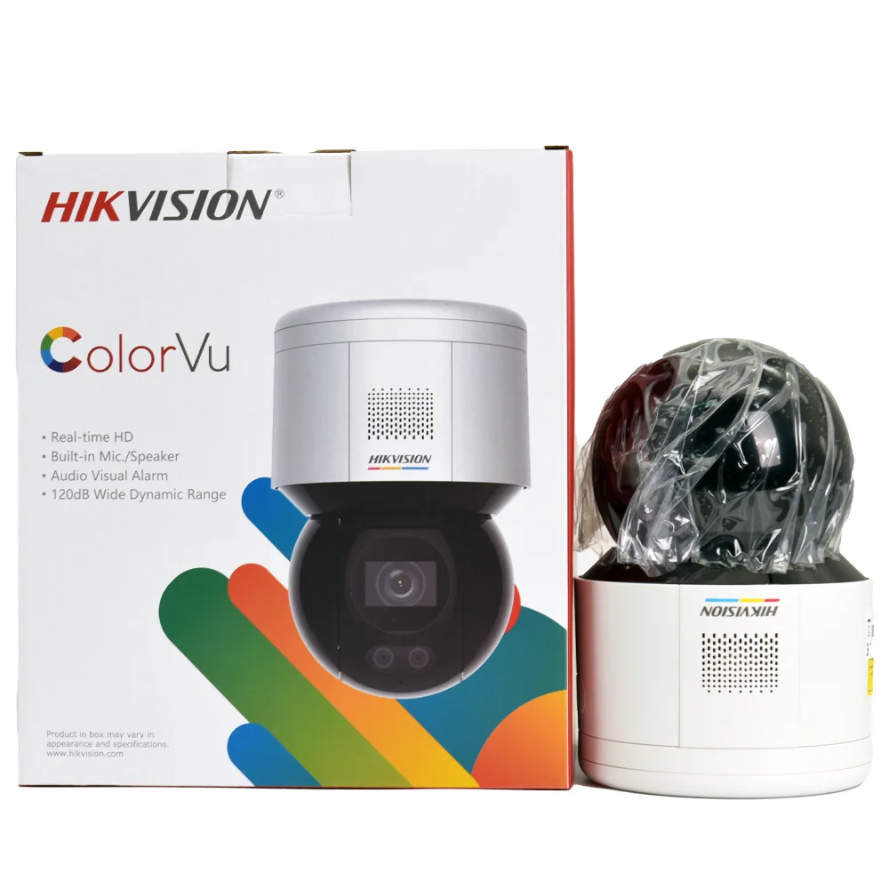 Hikvision IP Camera 4MP ColorVu PT Speed Dome DS-2DE3A400BW-DE PoE DS-2DE3A400BW-DE/W WIFI Built-in Mic Speaker With Bracket