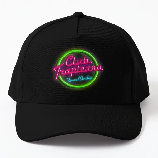 Club Tropicana  Baseball Cap Hat Black Mens Boys Casquette Fish Printed Women Sun Outdoor Summer Casual Spring  Bonnet  Sport