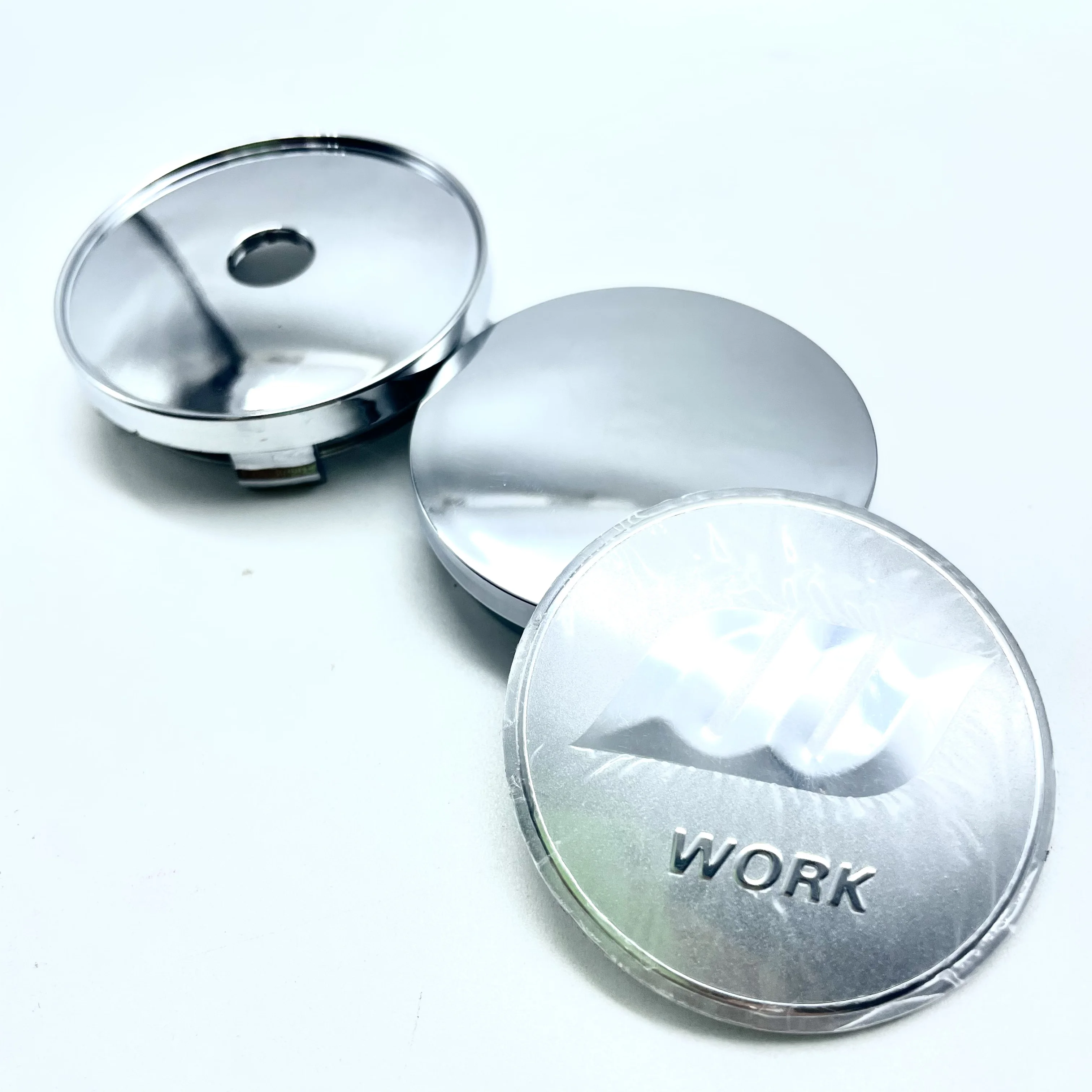4pcs of W work Logo Car Stickers for Wheel Center Cap Cover Stickers Car Wheel Hub Center Caps Rims Cover Emblem Badge Logo 6