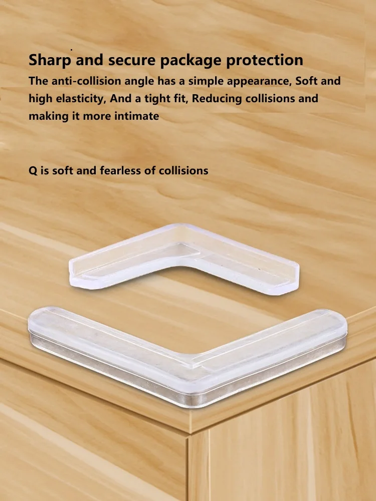 Silicone Corner Protector Window Protector Anti-Collision Bag Right Angle Sharp Corner Guard for Glass Collision Prevention