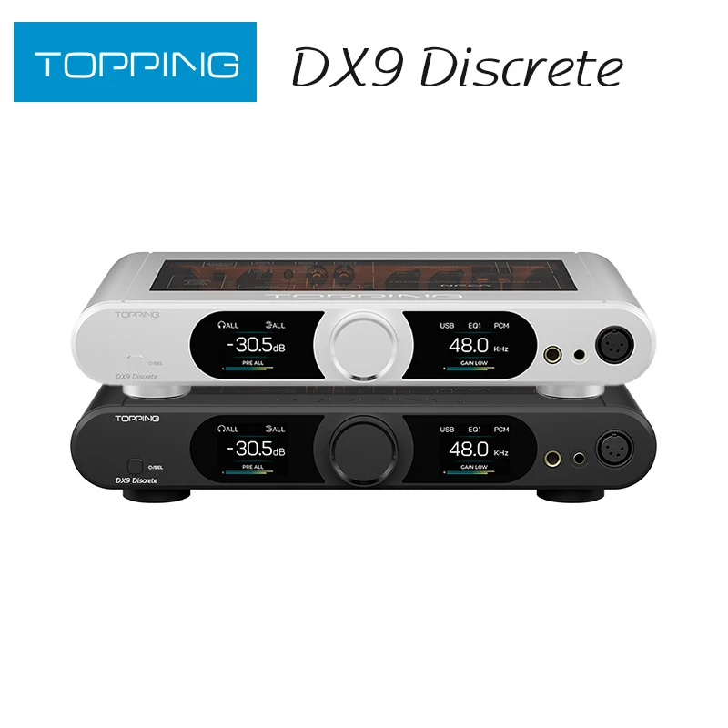 TOPPING DX9 Discreto 16 Elementos PSRM Decodificador Totalmente Equilibrado y Amplificador de Auriculares Combo LDAC Inalámbrico Disponible con Control Remoto