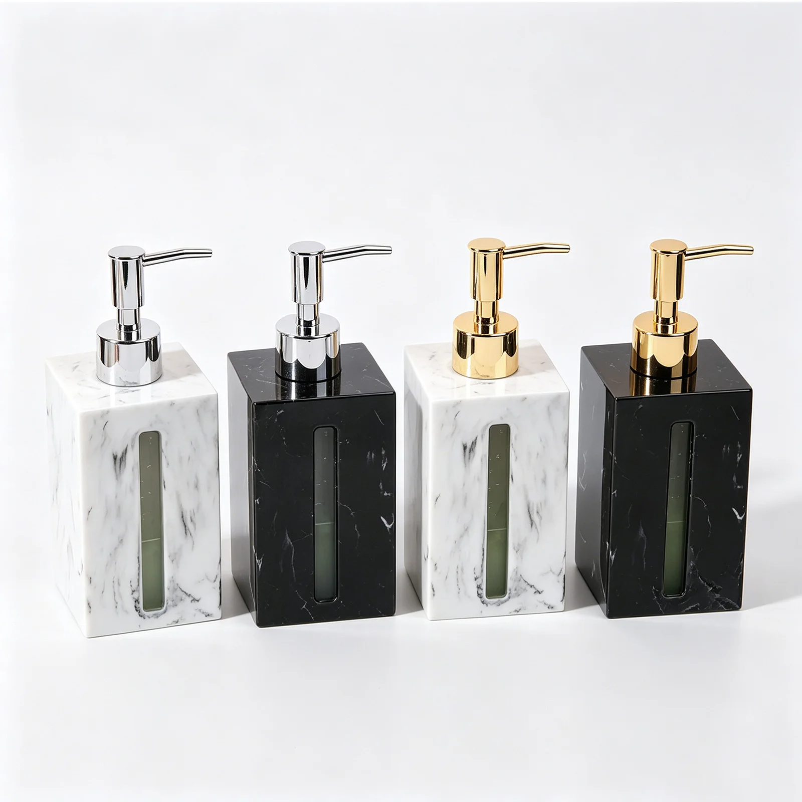 

Флакон для дезинфицирующего средства для рук из смолы с имитацией мрамора и помповым дозатором – Диспенсер для геля для душа в скандинавском стиле, легкая роскошь