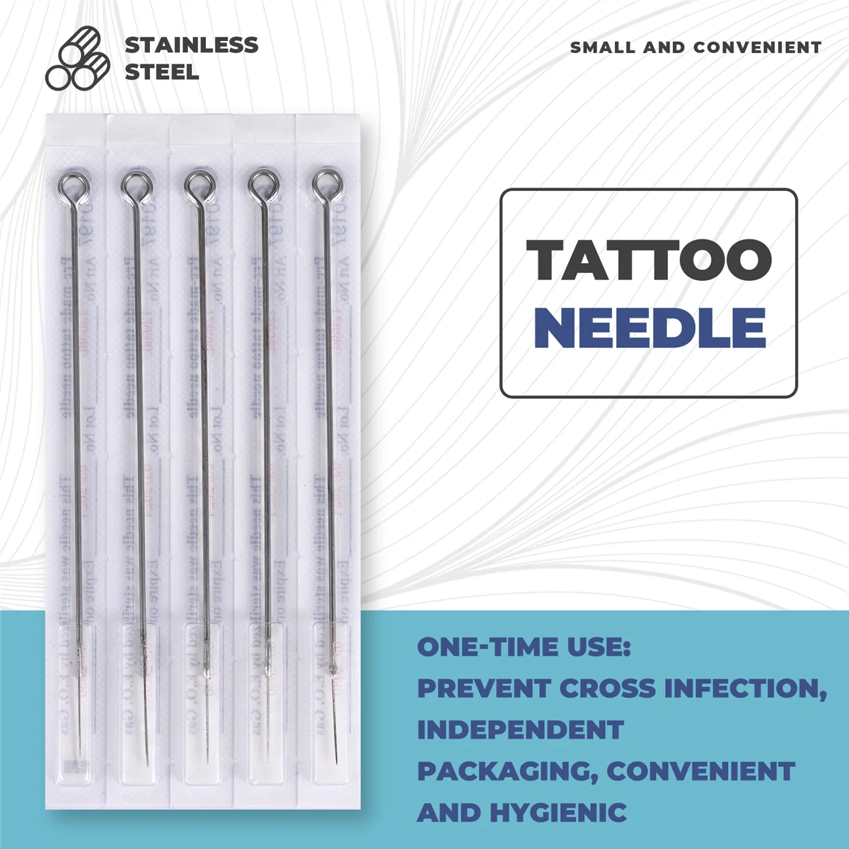 A20M 50x إبرة الوشم 3RL بطانة مستديرة من الفولاذ المقاوم للصدأ