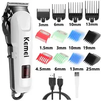 Kemei Hair Clipper KM-809A Hair Cut Maching Wireless Trimmer Men Professional Clipper Machine Rechargeable Hair Cut Barberkemei