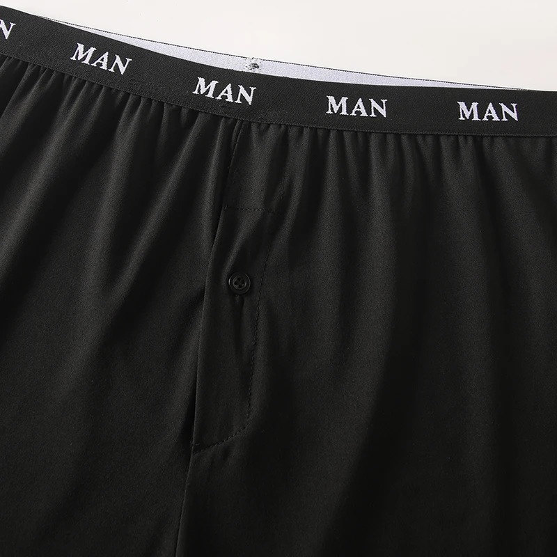 Imagen 3: Paquete de 3/4 de Pantalones Aro Casuales de Temporada para Hombre, Cómodos y Transpirables, Tallas Grandes, Ropa Interior de Corte Recto para Dormir en Casa
