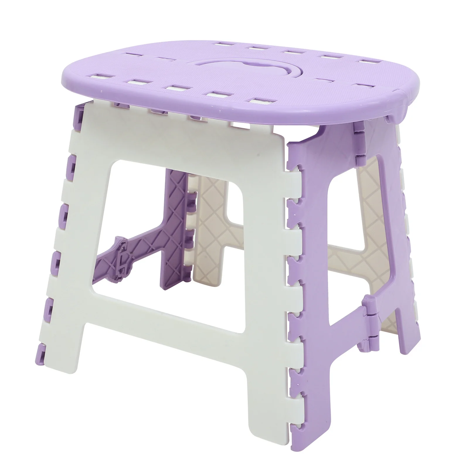 Silla plegable de plástico, taburete portátil ligero para acampar al aire libre, senderismo, almohadillas antideslizantes para los pies, plegable para viajes, pesca y escalada