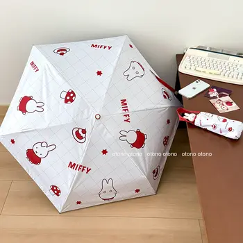 可愛米菲兔傘,卡通玩偶造型,便攜式防曬傘,全天候可用 10 最佳銷售 可愛雨傘 - №7