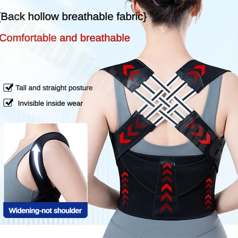 New Upper Back Posture Corrector Posture Clavicle Support Corrector Back Straight Shoulders Brace Strap Correctpor