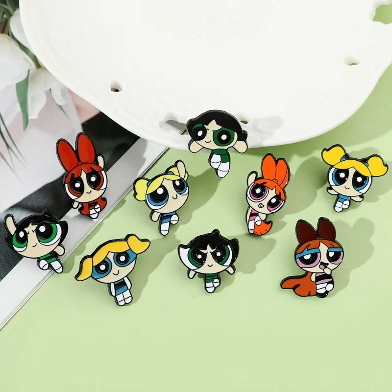 Flying Girl Enamel Badge Fun Cartoon Backpack Brooch Accessories Anime Jewelry Clothing Badge Children's Gift Brooch Accessories