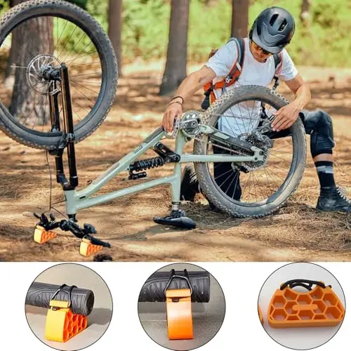 Aoifn Bike Repair Stand, Handlebar Riser Brake, Lever Protector Cycling Tool with Durable Strap, for MTB Road Bike Accessories