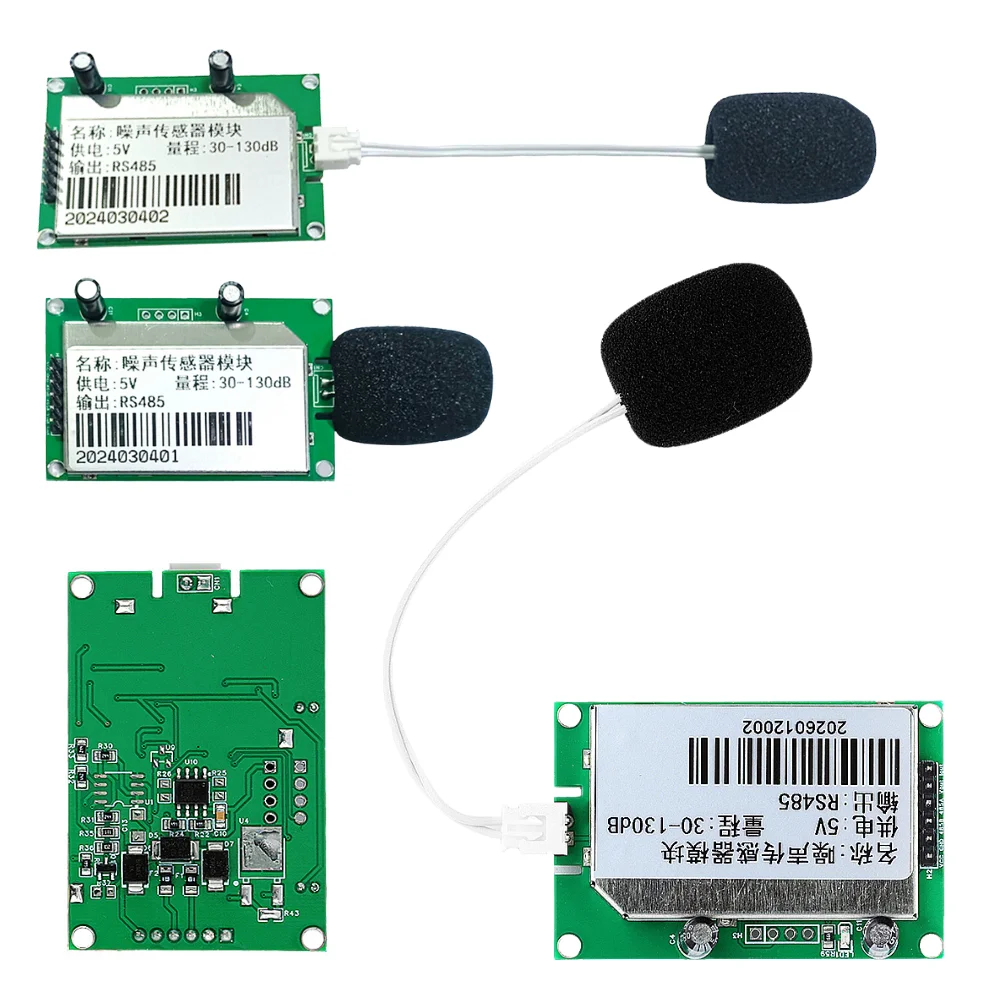 30-130dB 20-12.5kHz High Precision Decibel Noise Detection Module Tester Industrial Noise Sensor Transmitter Output TTL RS485