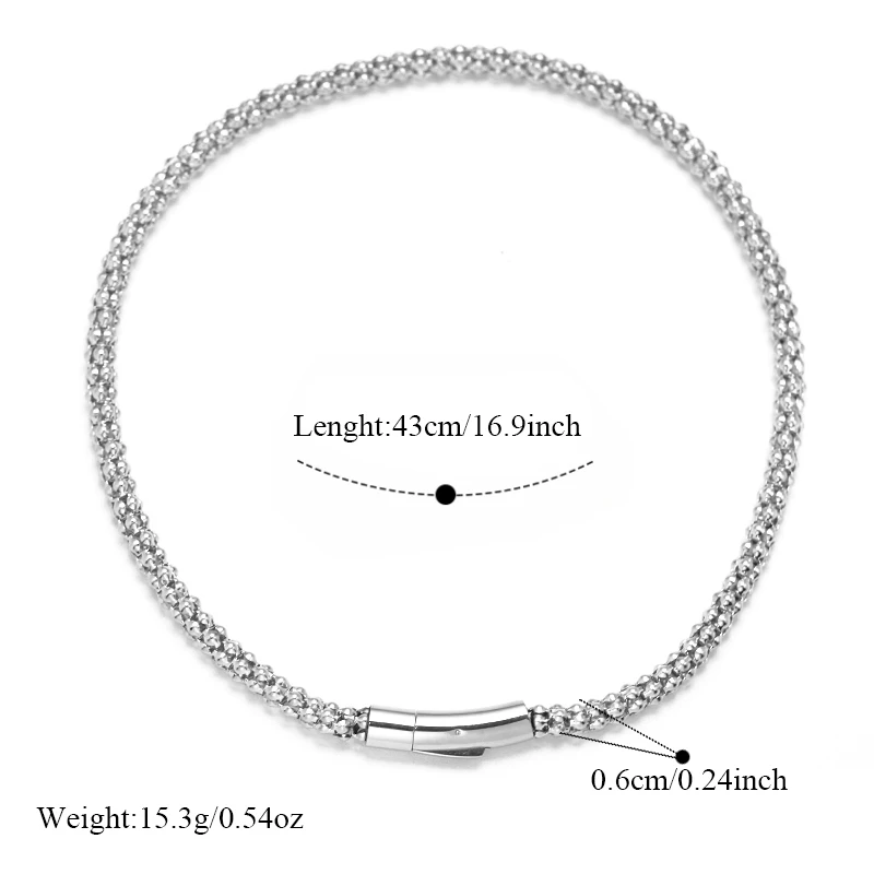 GANPUP 316l Edelstahl Metall Kurze Kette Choker Halskette für Frauen Modisches Collier Wasserdichte Halskette Schmuck Damengeschenk – Detail 11