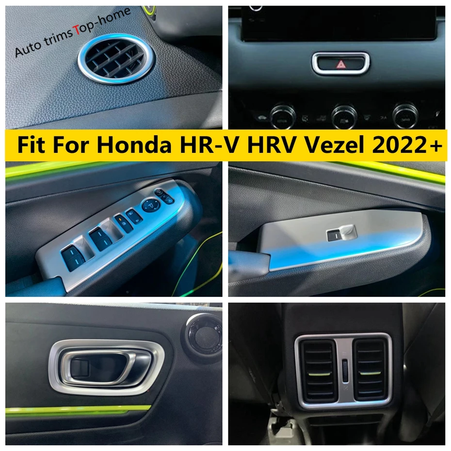 

Handle Bowl / Window Lift Button / Air Conditioner Vent AC Outlet / Warning Light Lamp Cover Trim For Honda HR-V HRV Vezel 2022+