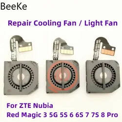 Repair Fans Origina For ZTE Red Magic 5G 6 6S 7 7S 8 8S 9 9S 10 10S Pro Plus Built-in Radiator Heat Sink Cooling RGB Light Fan