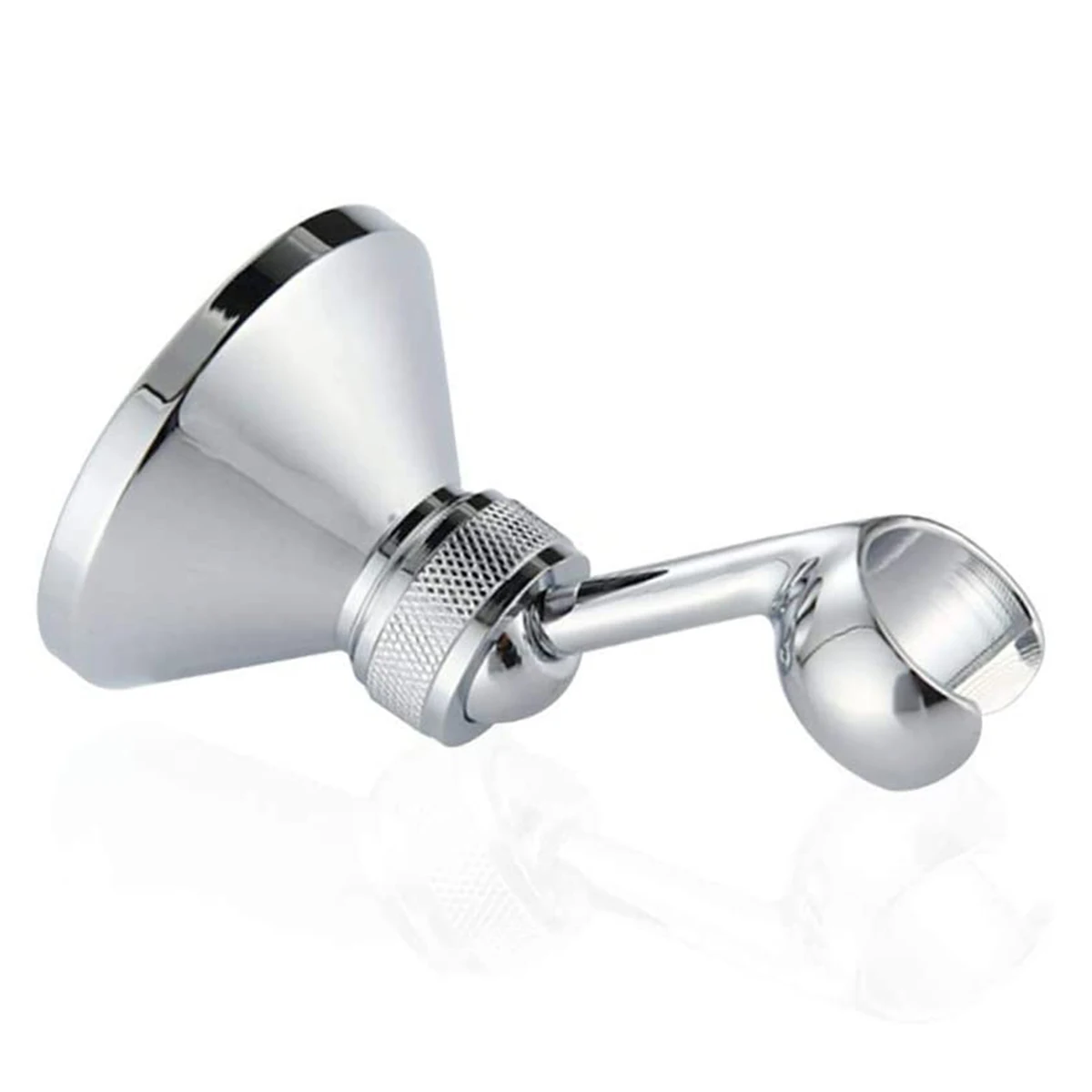 Wall Bracket Shower Head Holder 100*65mm Adjustable Copper Handset Holder Chrome Brass Shower Hose Swivel Brand New