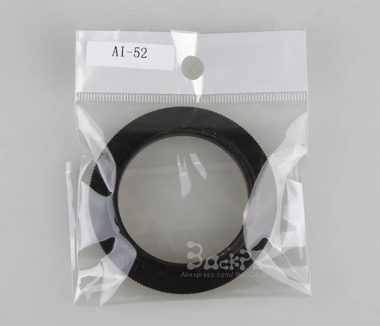 10PCS AI-52mm 52mm Filter Diameter Macro Lens Reverse Adapter Ring for D5100 D3200 D7000 DSLR Camera Body