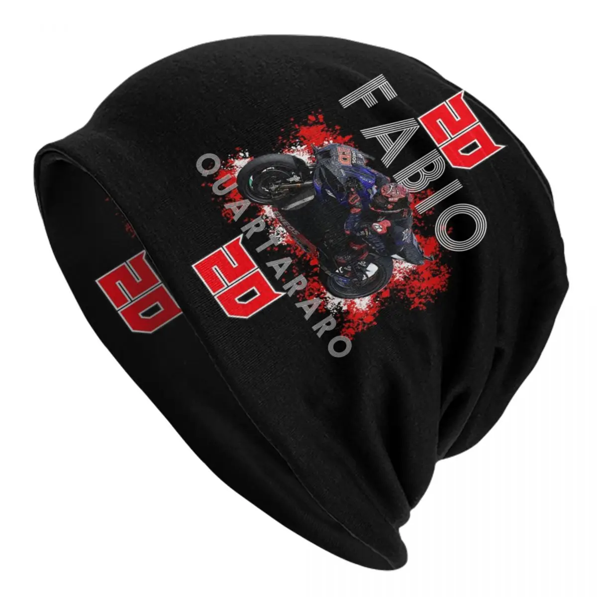Fabio Quartararo El Diablo Number 20 Bonnet Hat Knitting Hats Men Women Cool Motorcycle Rider Warm Winter Skullies Beanies Caps