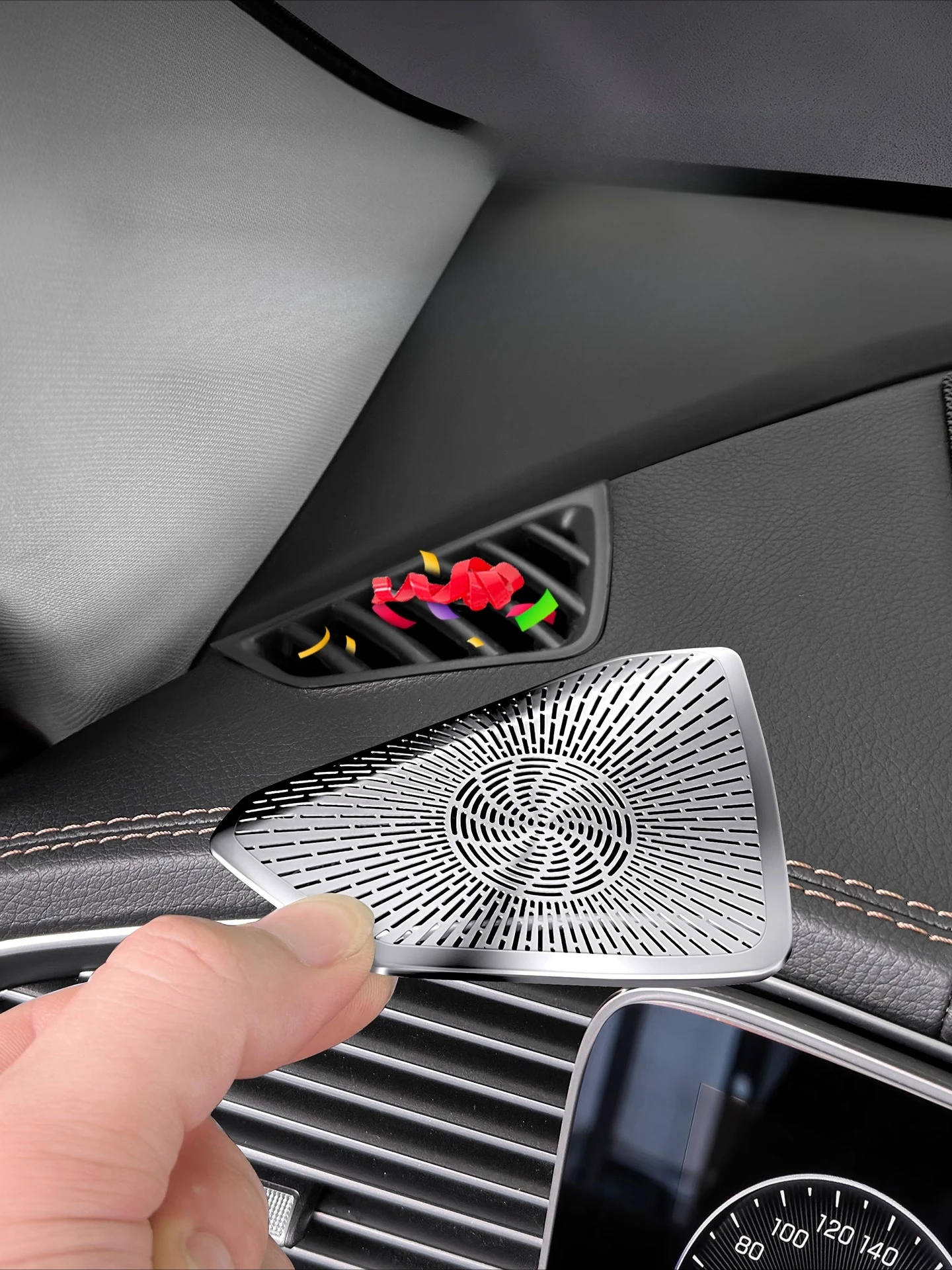 

For Mercedes-Benz W167 GLE X167 GLS C292 interior modified instrument panel air conditioner air outlet dust cover speaker cover