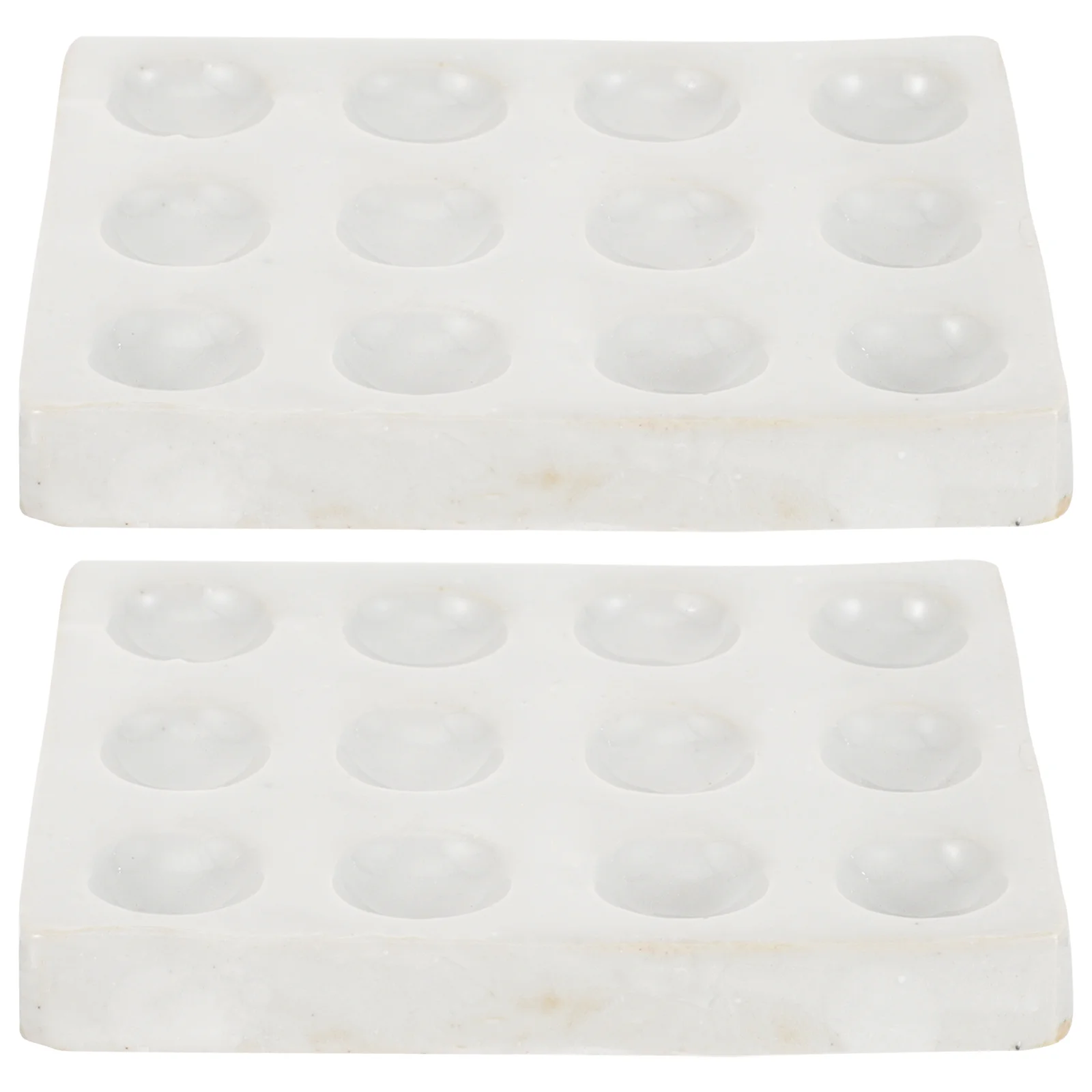 2 Pcs Laboratory Testing Supplies Ceramic Reaction Plate Chemical Ceramics Scientific Experiment Spot