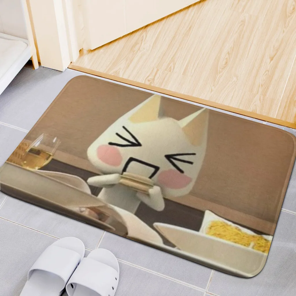 Home Carpet Rug Bathroom Inoue Toro Cute Cat Mat Retro Multiple Choice Living Room Kitchen Non-Slip