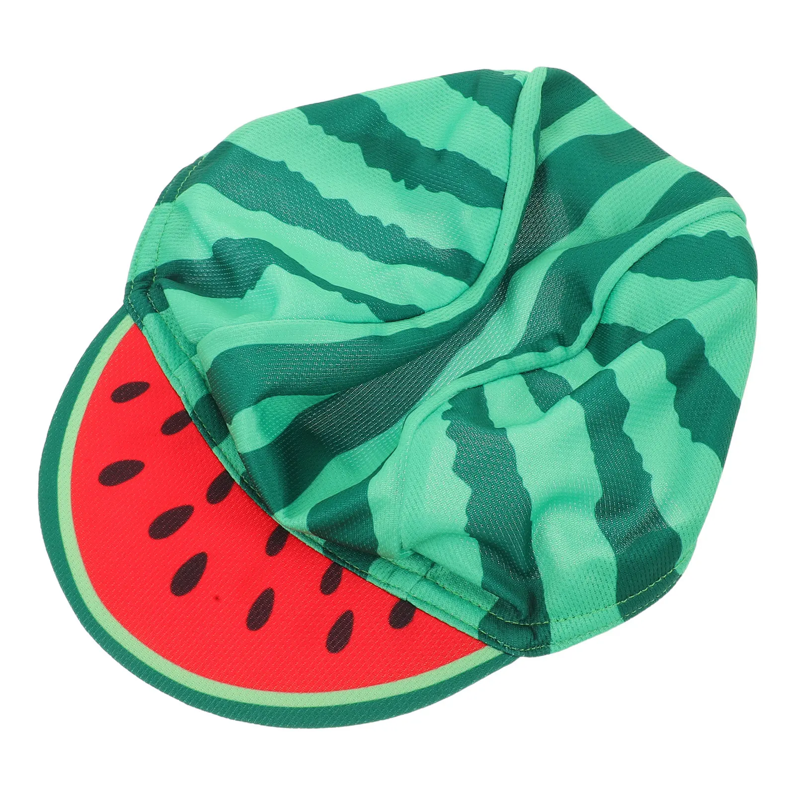 

Funny Watermelon Cycling Cap Lightweight Breathable Liner Sweat Absorbing for Road Cycling Outdoor Adventures Secure Fit